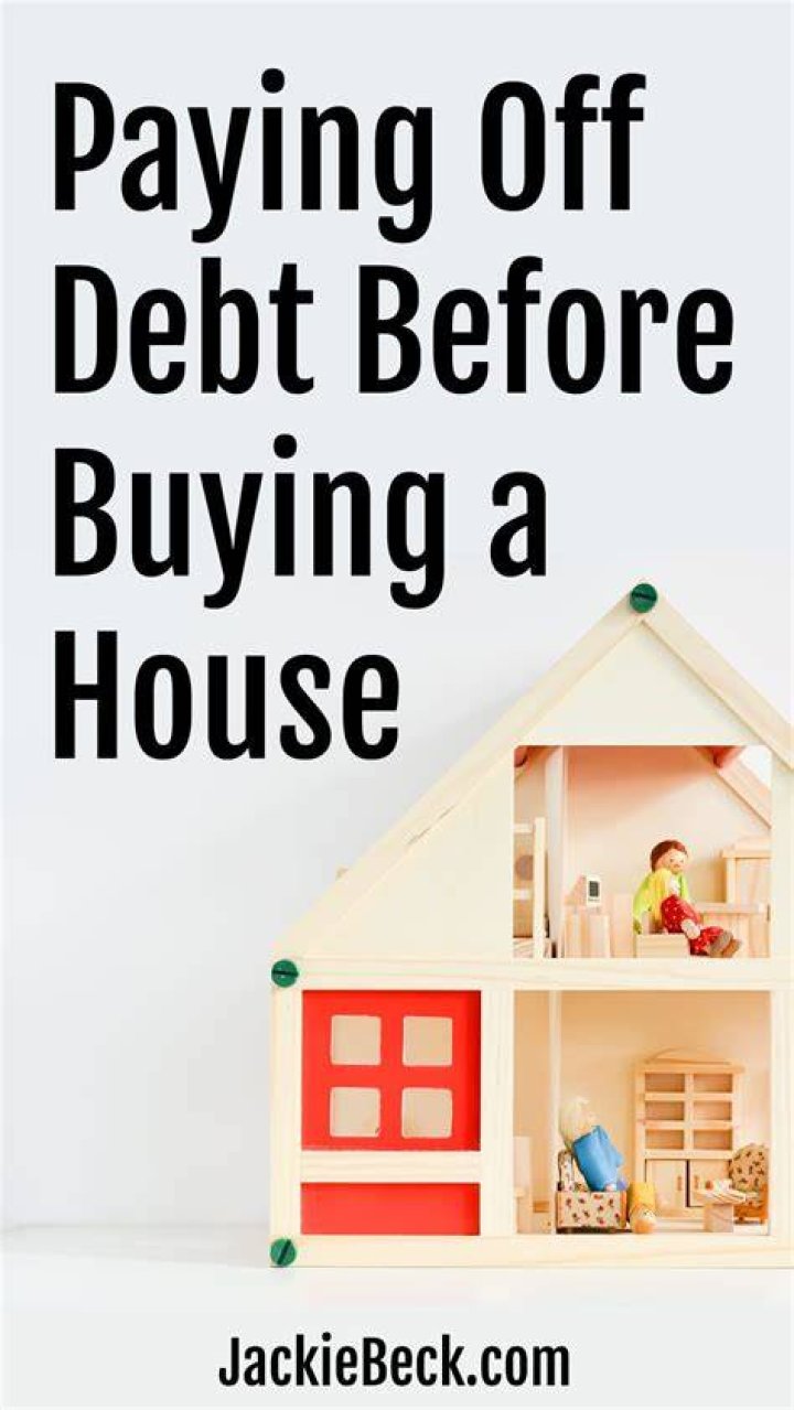 Should you be debt free before buying a house?