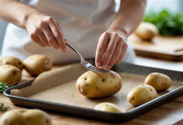 Should you poke holes in potatoes before baking?