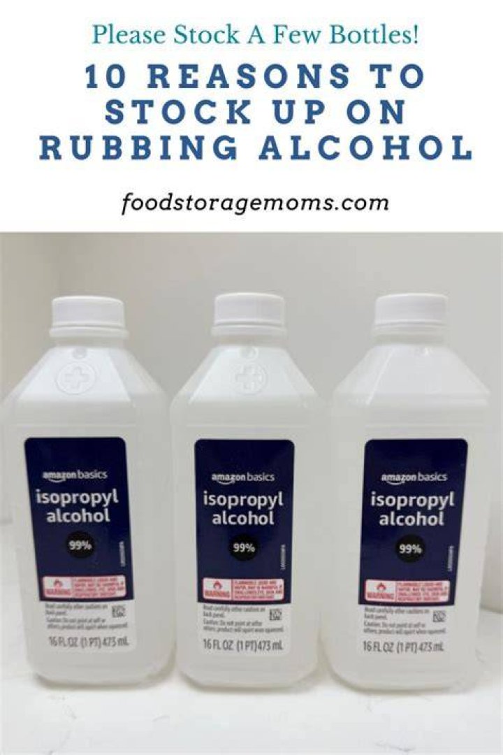 What's a good substitute for rubbing alcohol?