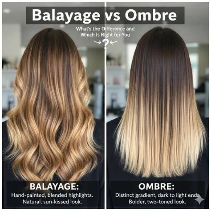 What's difference between ombre and balayage?