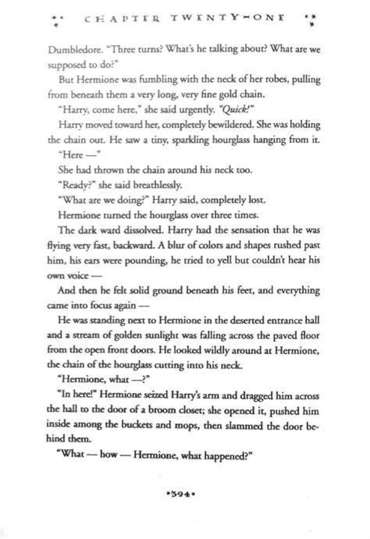 What's on page 394 in the Prisoner of Azkaban?