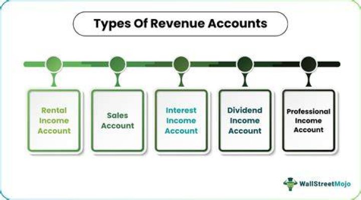 What accounts are included in revenue?