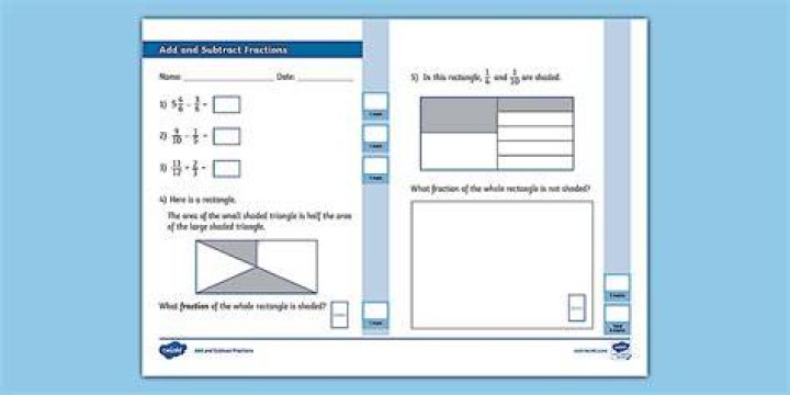 What age do you learn fractions UK?