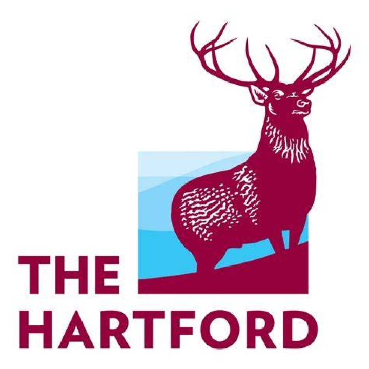 What animal is on The Hartford logo?