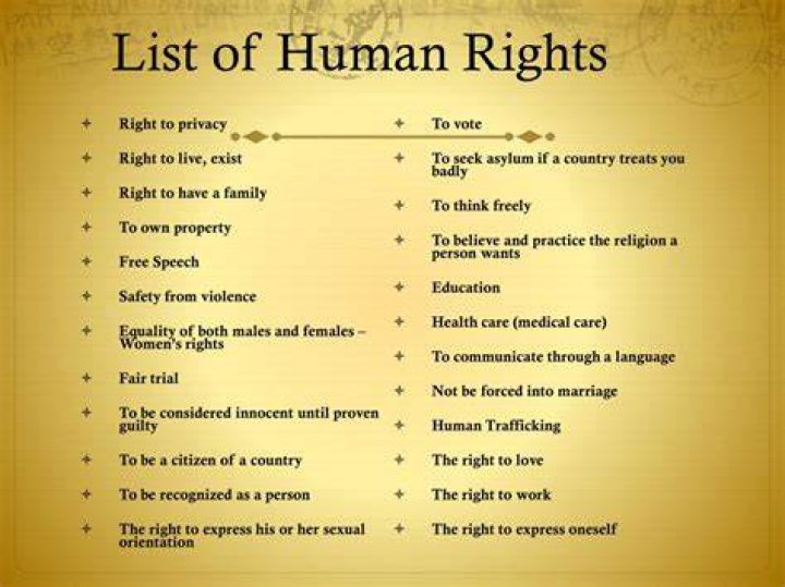 What are 10 fundamental human rights?