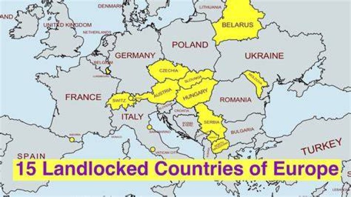 What are 4 landlocked countries in Europe?