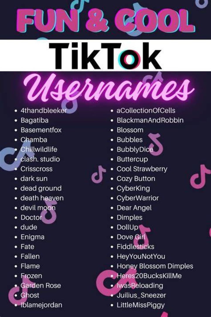 What are baddie TikTok names?