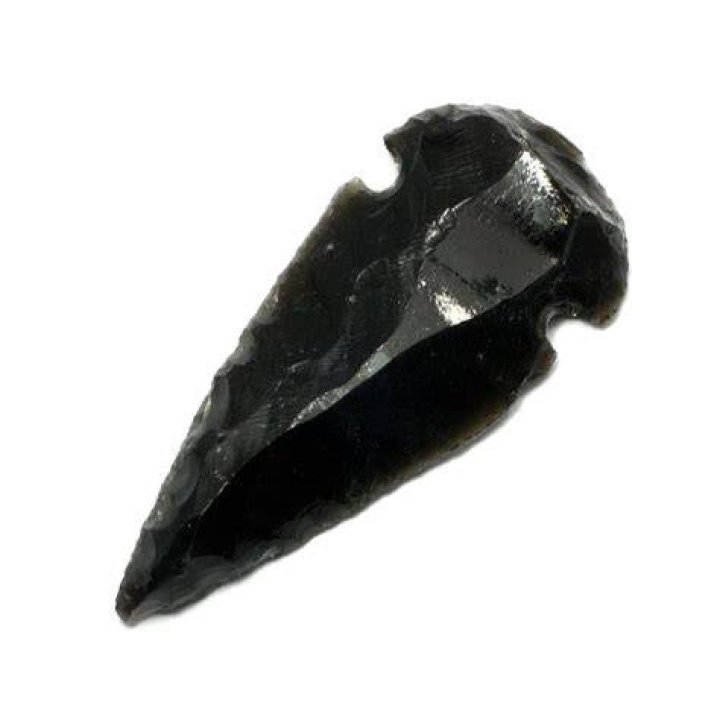 What are black arrowheads made of?