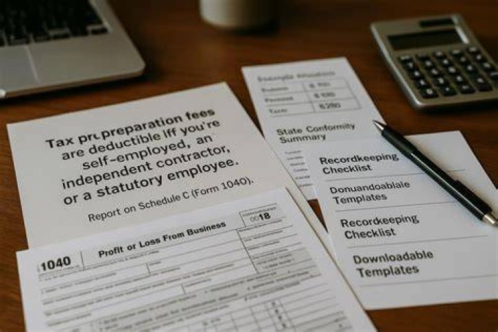 What are considered tax preparation fees?