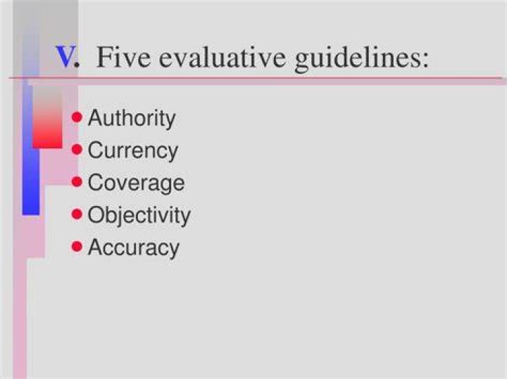 What are evaluative guidelines?