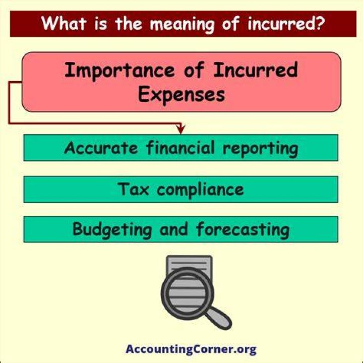 What are examples of expenses incurred?