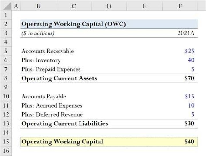 What are net operating working capital?