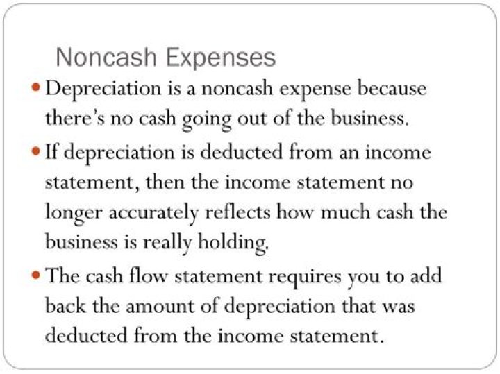 What are noncash expenses?