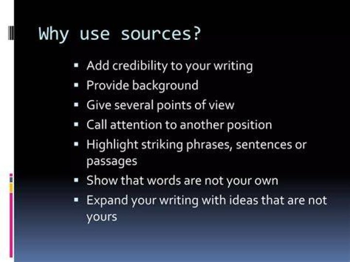 What are outside sources?