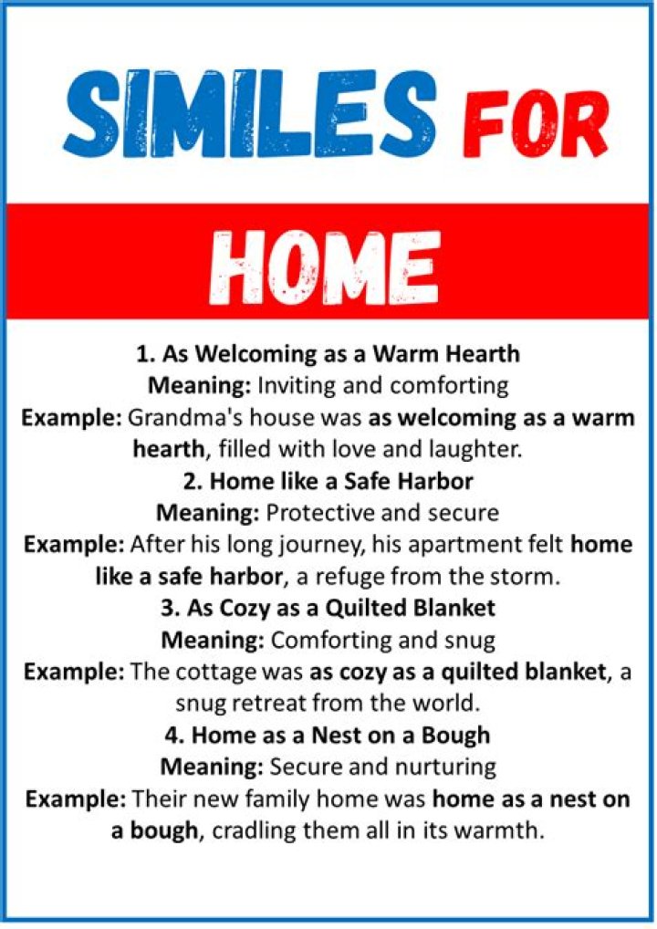 What are some examples of home?