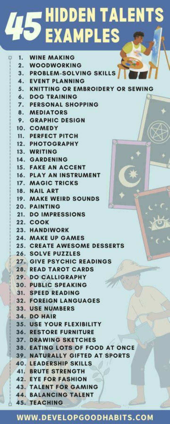 What are some hidden talent examples?