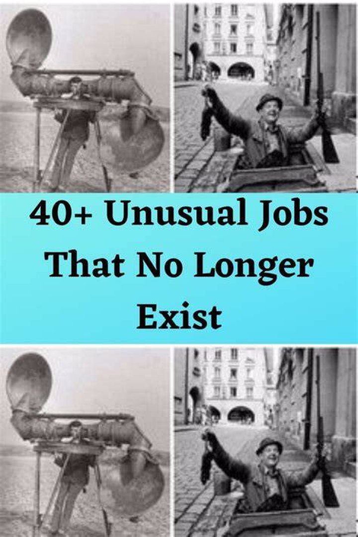 What are some jobs that no longer exist anymore?