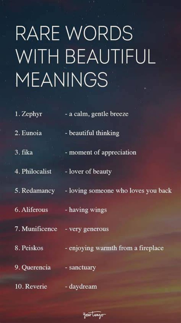 What are some rare words?