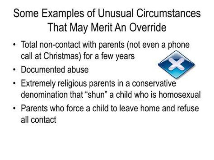 What are some unusual circumstances?