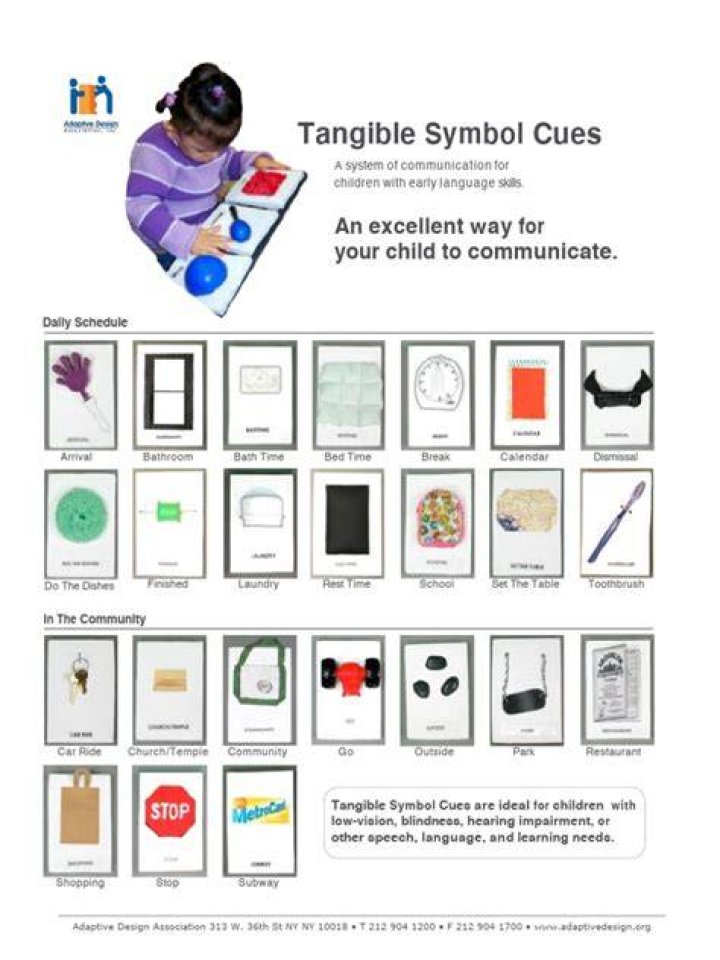 What are tangible cues?