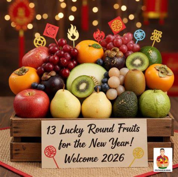 What are the 13 lucky fruits for new year?