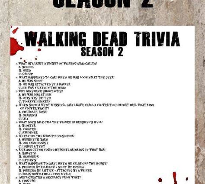 What are the 3 questions in walking dead?