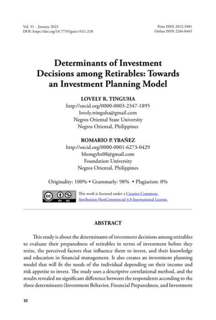 What are the 4 determinants of investment?
