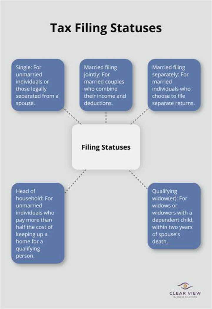 What are the 4 different filing statuses?