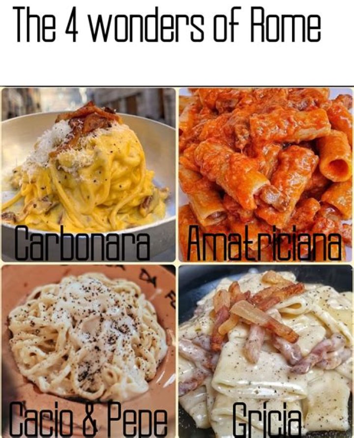 What are the 4 pastas of Rome?