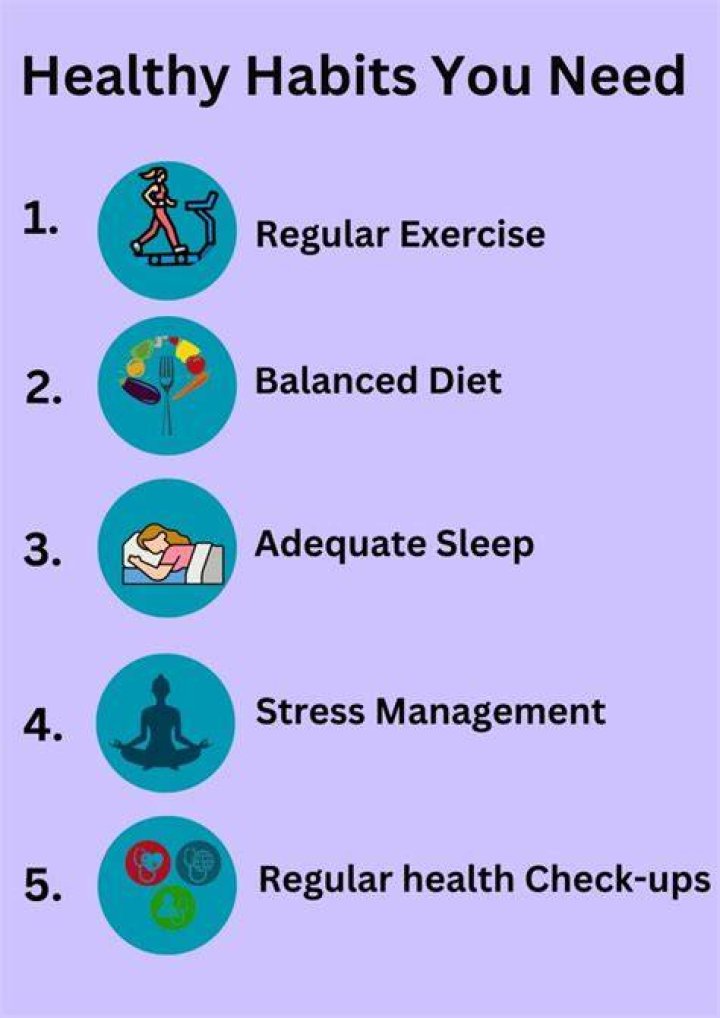 What are the 5 healthy habits?