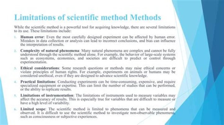 What are the 5 limitations of science?