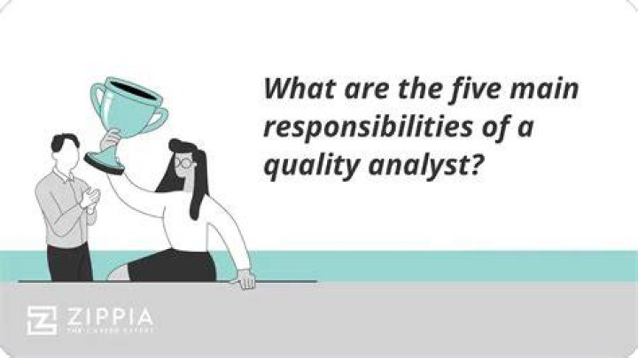 What are the 5 main responsibilities of a quality analyst?