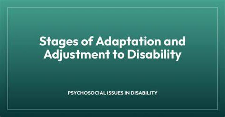 What are the 5 psychological adjustment to physical disability?