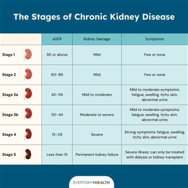 What are the 5 stages of kidney disease?