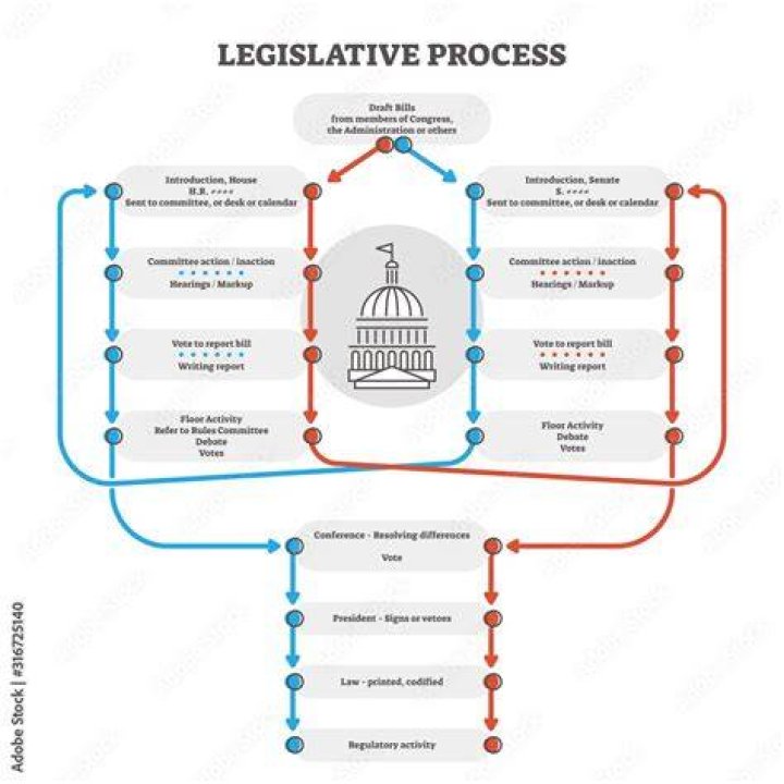 What are the 5 steps of the legislative process?