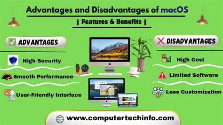 What are the advantages and disadvantages of macOS?