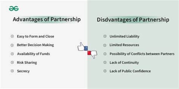 What are the advantages and disadvantages of partnership?