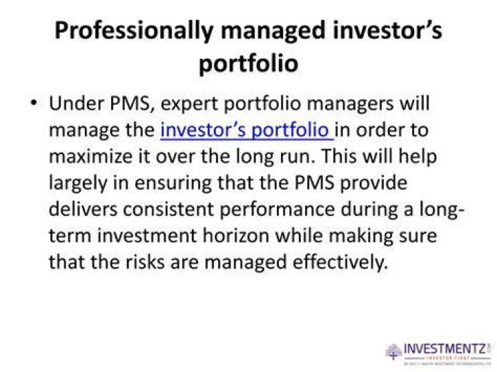 What are the advantages of professionally managed portfolio?