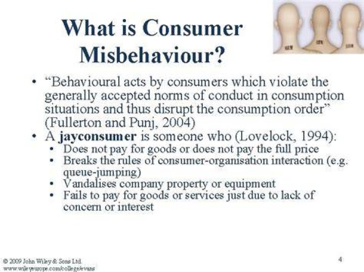 What are the causes of Misbehaviour of consumers?