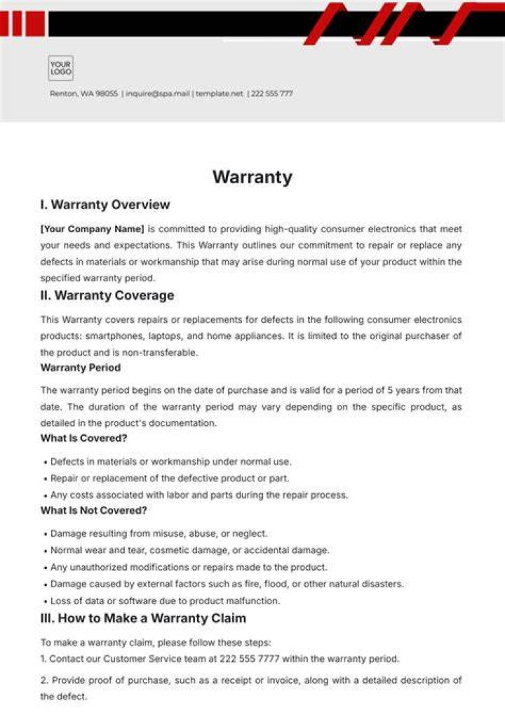 What are the conditions for the recognition of a warranty?