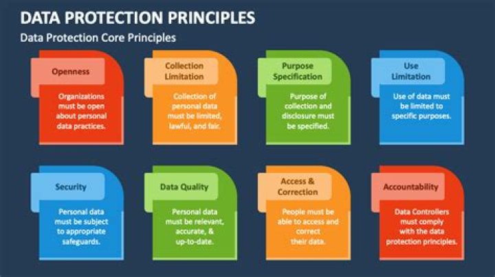 What are the data protection principles?