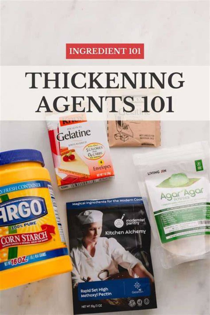 What are the different thickening agents?