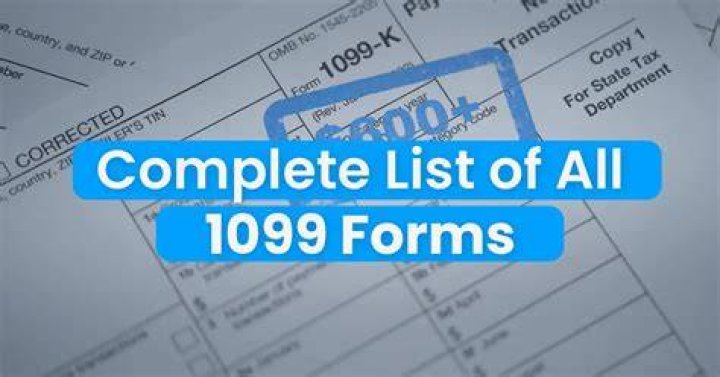 What are the different types of 1099 forms?