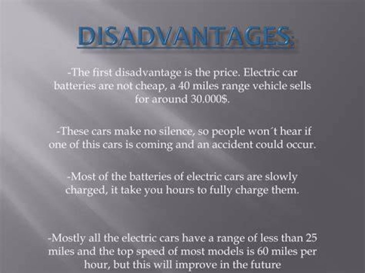 What are the disadvantages of automobile industry?