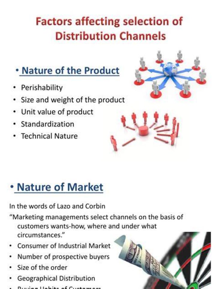 What are the factors you have considered in the distribution of your product?