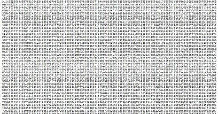 What are the first 1000000000 digits of pi?