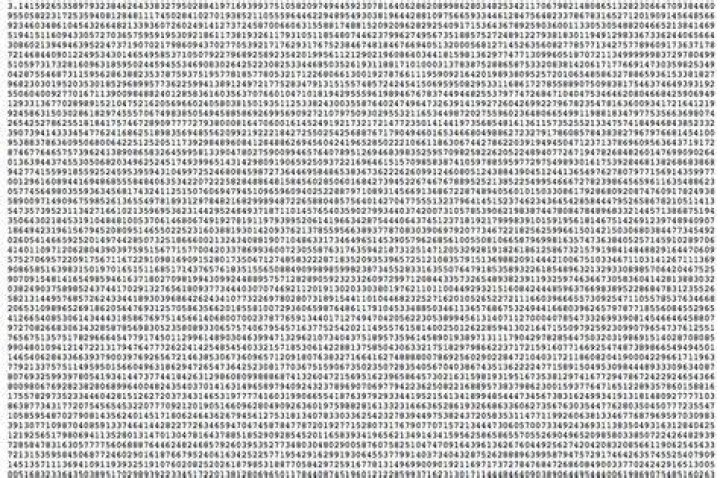 What are the first 100000000000 digits of Pi?