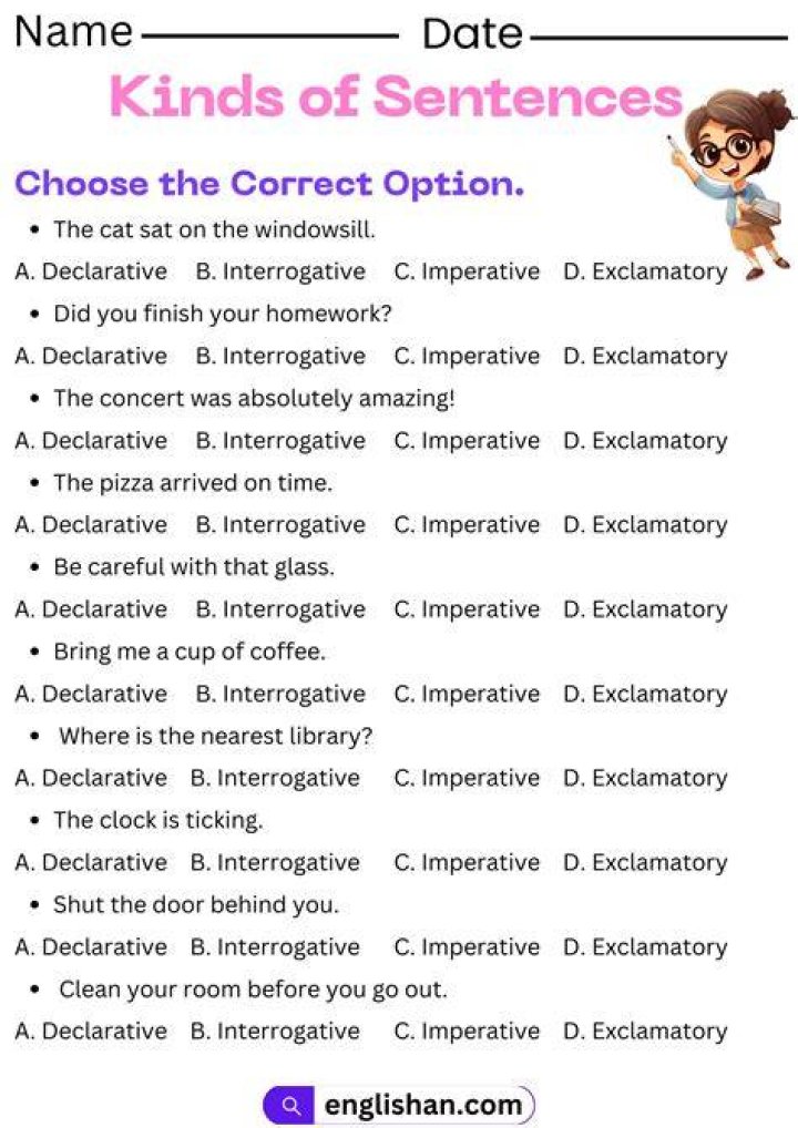 What are the kinds of questions?