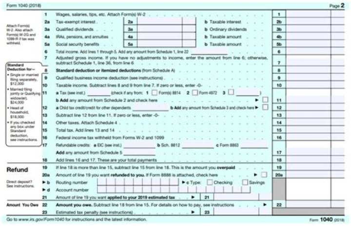 What are the new tax forms for 2018?