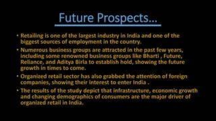 What are the prospects of retailing?